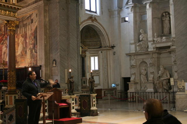 Incontro sulla storia della chiesa di Roma in S.Pietro in Vincoli del 12/1/2008