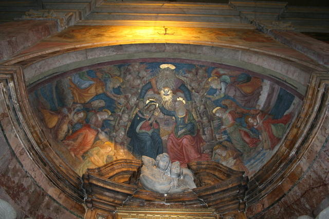 San Pietro in Montorio: scuola di Pinturicchio, Incoronazione della Vergine