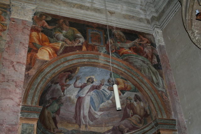San Pietro in Montorio, cappella Borgherini, Trasfigurazione, Isaia e Matteo, di Sebastiano Del Piombo