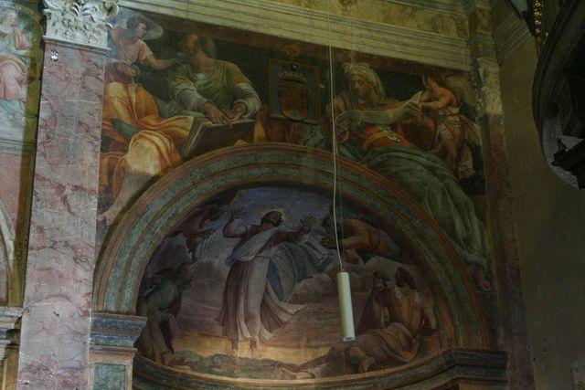 San Pietro in Montorio, cappella Borgherini, Trasfigurazione, Isaia e Matteo, di Sebastiano Del Piombo