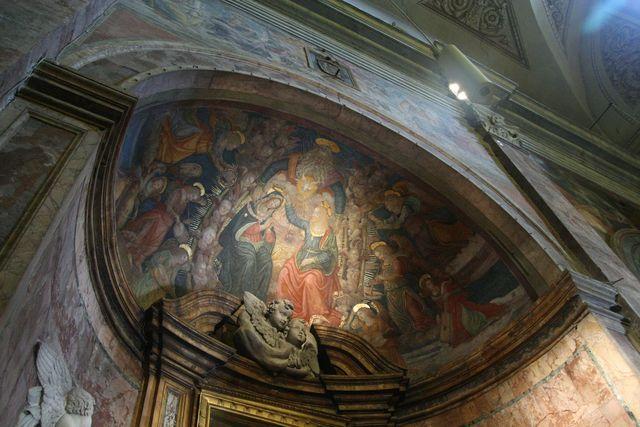 San Pietro in Montorio: scuola di Pinturicchio, Incoronazione della Vergine