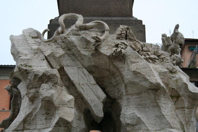 Gian Lorenzo Bernini, piazza Navona, Fontana dei quattro fiumi (clicca per la spiegazione)