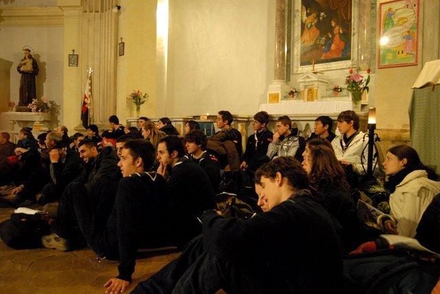 NOTTEBIANCA SAN PAOLO 28 febbraio 2009: alle Tre Fontane, chiesa della Scala Coeli