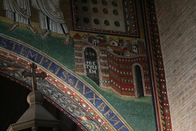 San Lorenzo fuori le mura: mosaico dell'arco trionfale della basilica pelagiana