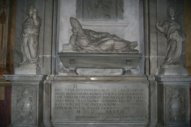 Santa Cecilia in Trastevere: monumento sepolcrale del cardinale Magalotti