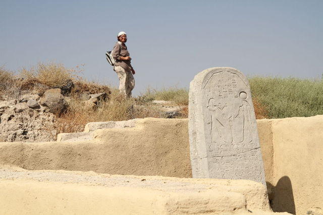 Bet Shean, periodo del dominio egizio. Residenza del governatore con steli di Seti I e Ramses III