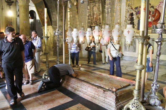 Santo Sepolcro: la pietra dell'Unzione