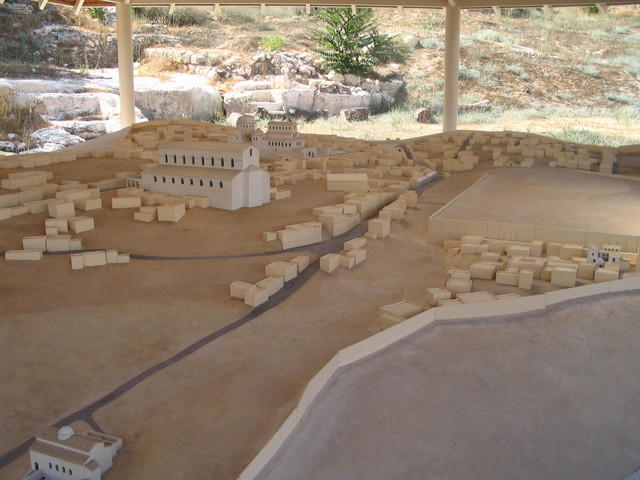 Plastico della Gerusalemme bizantina, realizzato presso San Pietro in Gallicantu