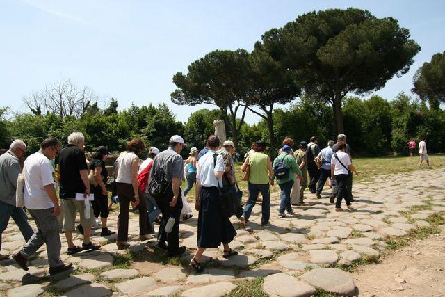 Ostia antica, sulla via Ostiense, percorsa da S. Agostino, S. Monica, Adeodato, Evodio