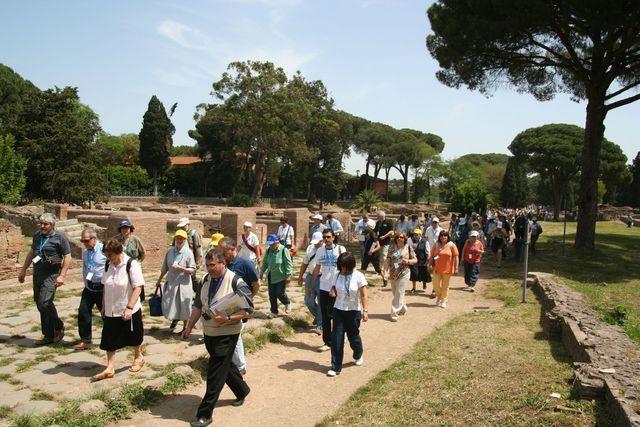 Ostia antica, sulla via Ostiense, percorsa da S. Agostino, S. Monica, Adeodato, Evodio