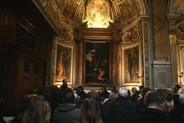 Sant'Agostino in Campo Marzio: don Coldani spiega la Madonna dei Pellegrini