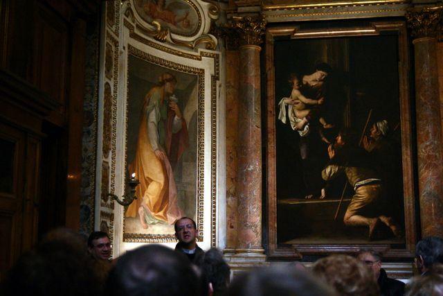 Sant'Agostino in Campo Marzio: don Coldani spiega la Madonna dei Pellegrini