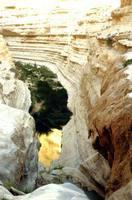 Comincia la risalita del canyon di Ein Avdat