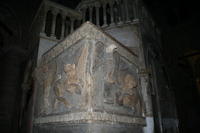 Santo Stefano, il pulpito con i simboli degli evangelisti