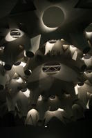 Modellino della volta della Sagrada Família di Antoni Gaudí