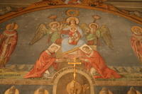 L'affresco celebrativo del Concordato di Worms, nella Cappella della Fiducia (Pontificio Seminario Romano Maggiore)