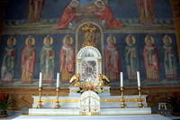 L'affresco celebrativo del Concordato di Worms, nella Cappella della Fiducia (Pontificio Seminario Romano Maggiore)