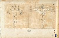 Anonimo, Critica al progetto berniniano di piazza San Pietro in forma umana (con controprogetto) Disegno a matita, 1657-1659, Biblioteca Apostolica Vaticana (cat. 85)