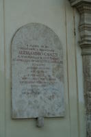 Lapide che ricorda Alessandro Gavazzi, cappellano di Garibaldi