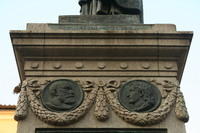 Monumento a Giordano Bruno: Pietro Ramo e Lucilio Vanini