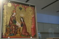Norimberga/Nürnberg, Germanischen Nationalmuseum, Tavola da una pala d'altare (ca. 1360/1370) della chiesa del convento delle clarisse di Norimberga