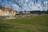 Canterbury: i resti di St. Augustine Abbey dopo la distruzione di Enrico VIII