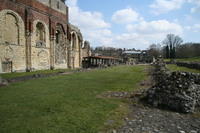 Canterbury: i resti di St. Augustine Abbey dopo la distruzione di Enrico VIII