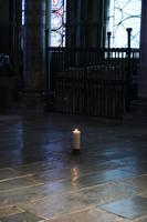 Canterbury, Cattedrale, il luogo presunto della tomba di Thomas Becket, poi devastata da Enrico VIII