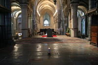 Canterbury, Cattedrale, il luogo presunto della tomba di Thomas Becket, poi devastata da Enrico VIII