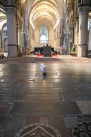 Canterbury, Cattedrale, il luogo presunto della tomba di Thomas Becket, poi devastata da Enrico VIII