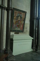 Canterbury, Cattedrale, il luogo presunto della tomba di Thomas Becket, poi devastata da Enrico VIII