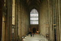 Canterbury, Cattedrale, il luogo presunto della tomba di Thomas Becket, poi devastata da Enrico VIII