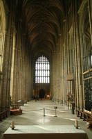 Canterbury, Cattedrale, il luogo presunto della tomba di Thomas Becket, poi devastata da Enrico VIII