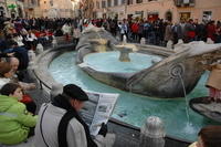 Piazza di Spagna - Fontana della Barcaccia