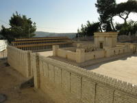 Il Tempio erodiano, nel plastico dell'Holy Land Hotel