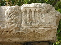 Cafarnao: raffigurazione dell'Arca dell'Alleanza