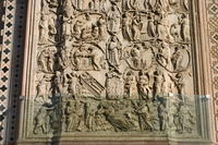 Orvieto, Duomo, secondo pilastro, L'albero di Iesse, parte inferiore