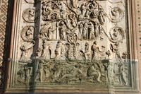 Orvieto, Duomo, terzo pilastro, Storie del Nuovo Testamento, parte inferiore