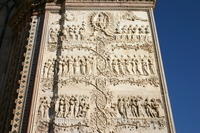 Orvieto, Duomo, quarto pilastro, il Giudizio universale, parte superiore