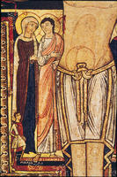 Crocifisso di San Damiano: San Giovanni, la Madonna e Longino