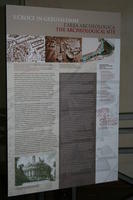 Pannello esplicativo con l'area archeologica di Santa Croce in Gerusalemme