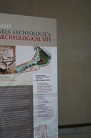 Pannello con pianta dell'area archeologica di Santa Croce in Gerusalemme