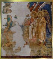 Abramo visitato dagli angeli (Jacopo Torriti)