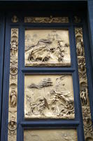 Ghiberti, Porta del Paradiso: 2/ Storie di Caino e Abele; 4/ Storie di Abramo