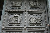 Battistero, Porta del Battista di Andrea Pisano (Giovanni manda a domandare se Gesù è il Cristo)