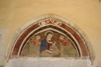 Santa Maria in valle Porclaneta: lunetta d'ingresso