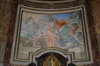 Affresco centrale dell'abside: San Marco, il trionfo della fede e la sconfitta del paganesimo (Romanelli, 1617-1663)