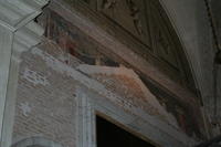 Lacerto di affresco con il palazzo di Erode Antipa nel quale era probabilmente inserita la danza di Erodiade