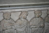 Sarcofago paleocristiano nella cripta delle reliquie dei sette fratelli maccabei