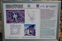 Gerapoli (Hierapolis): pannello esplicativo sul martirion di Filippo